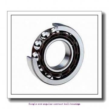 100 mm x 215 mm x 47 mm  skf 7320 BEGAF Single row angular contact ball bearings