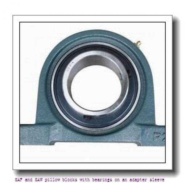 skf FSAF 1611 x 2 SAF and SAW pillow blocks with bearings on an adapter sleeve #1 image